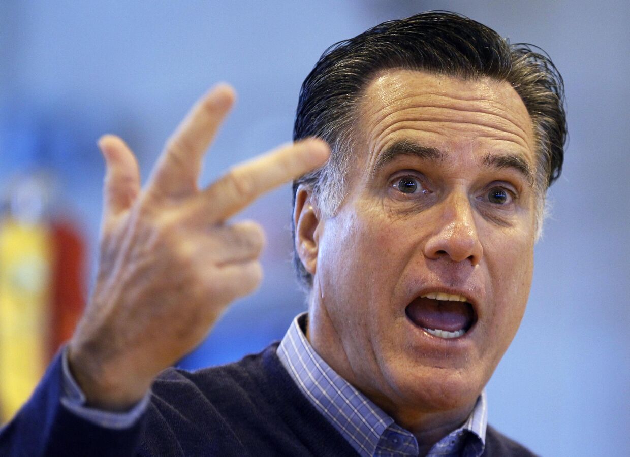 Митт Ромни выступает в штате Мэн