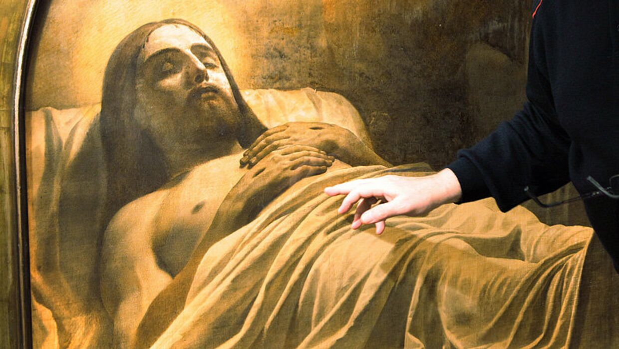 Фрагмент картины Карла Брюллова Христос во гробе