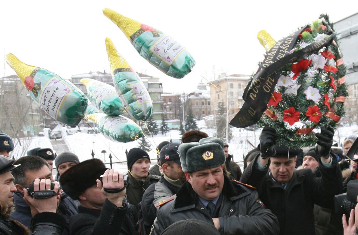 Акция протеста против полицейского произвола в Казани