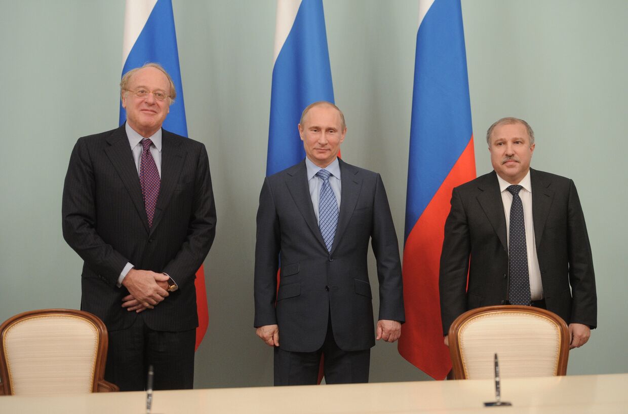 Встреча Владимира Путина с руководством компании «Эни»