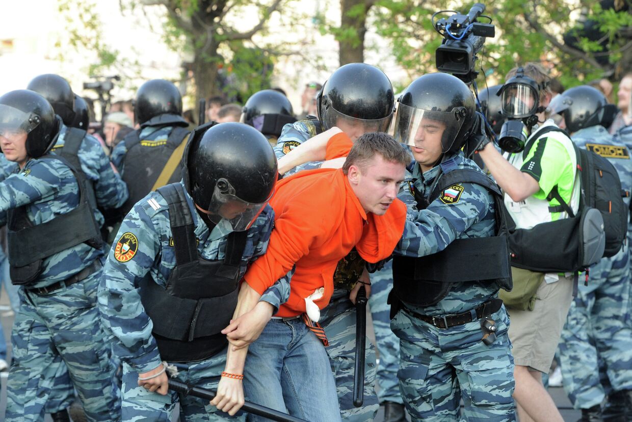 Задержания участников митинга «Марш миллионов» в Москве