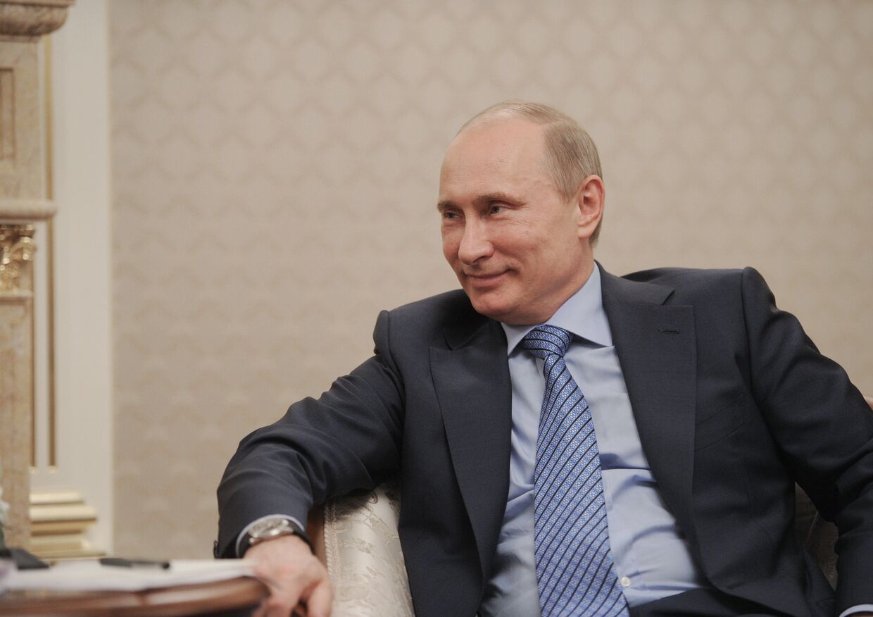 Встреча Владимира Путина с руководством компании Эни