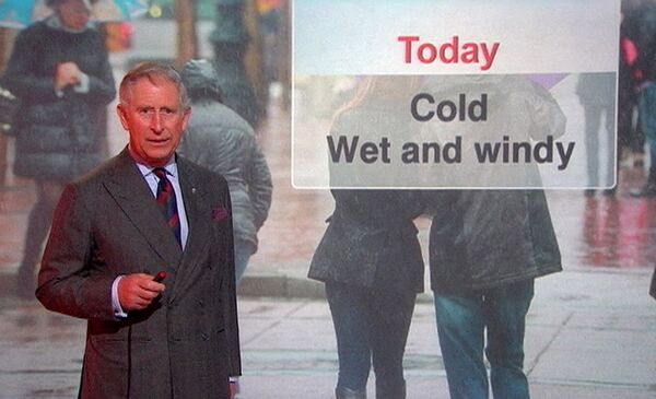 Принц Чарльз провел выпуск прогноза погоды на телеканале BBC Scotland