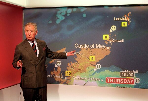 Принц Чарльз провел выпуск прогноза погоды на телеканале BBC Scotland