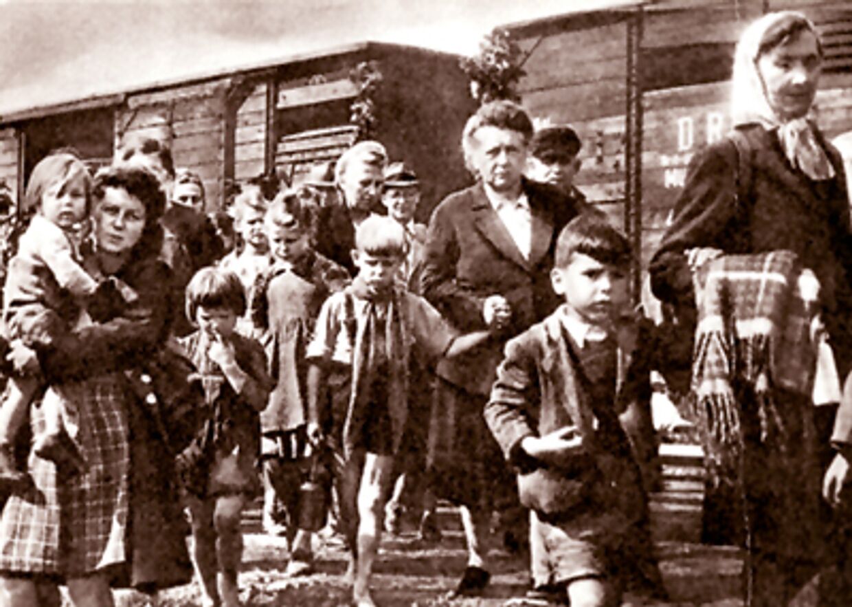 Судетские немцы во время депортации