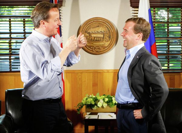 Дмитрий Медведев и Дэвид Кэмерон проводят неформальную встречу в Кэмп-Дэвиде