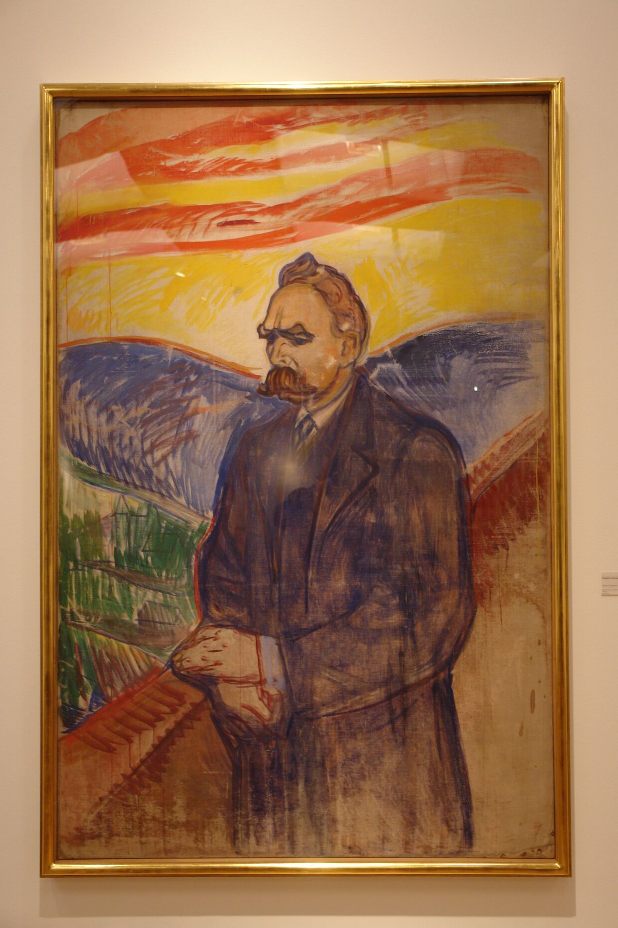 Эдвард Мунк. Портрет Фридриха Ницше. 1906 год.