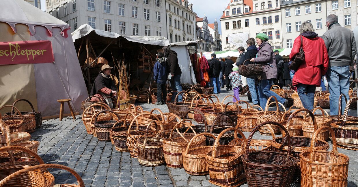 Праздник в стиле Средневековья: пасхальная ярмарка в Лейпциге