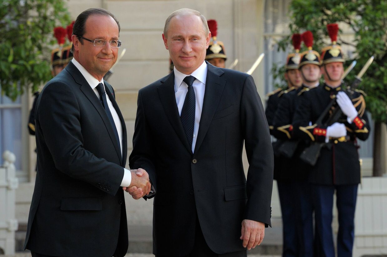 Путин и Олланд встречаются в Париже