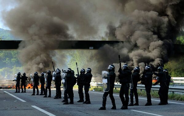 Забастовка шахтеров в Испании