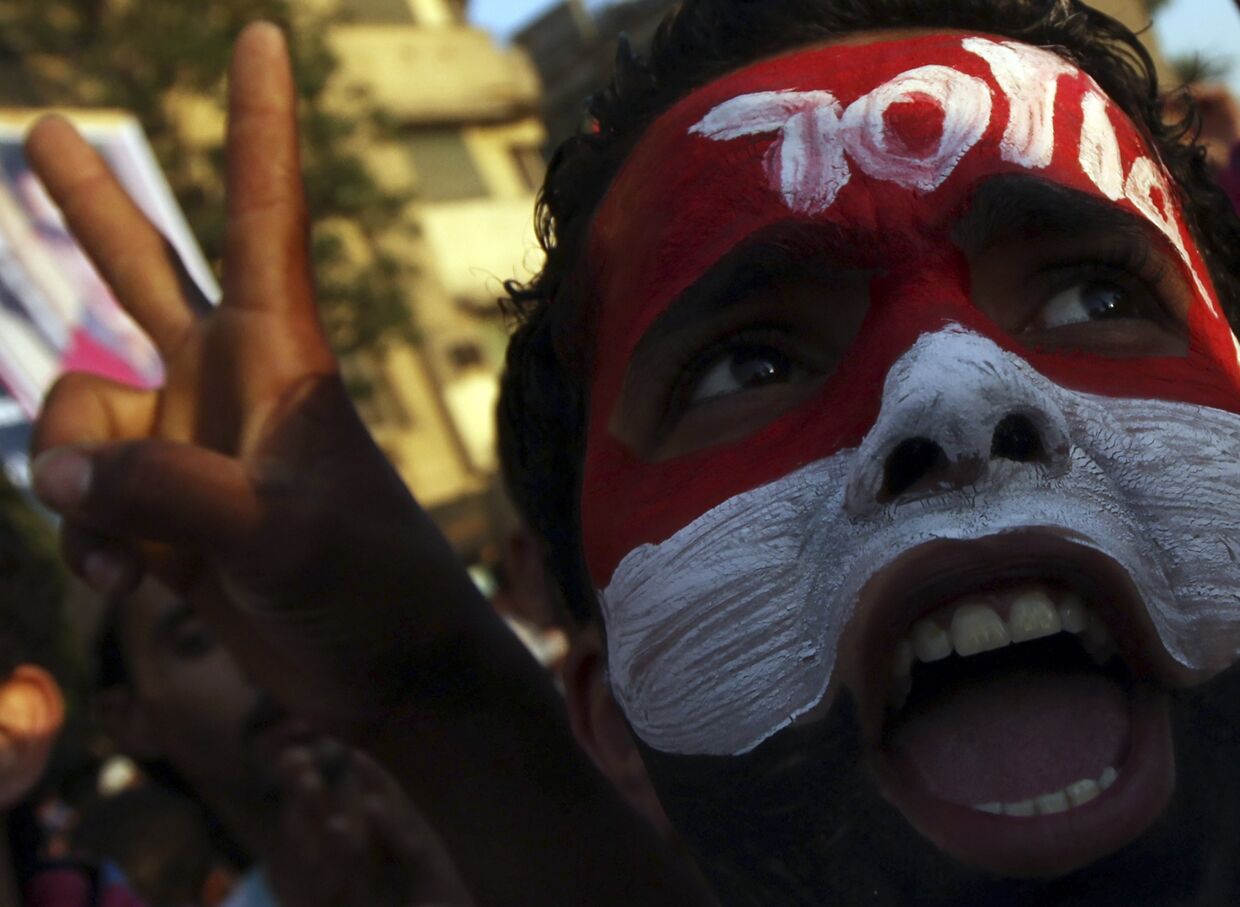 Протест на площади Тахрир в Египте