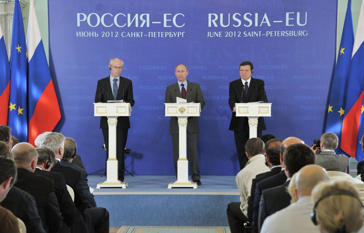 Совместная пресс-конференция участников саммита Россия – ЕС