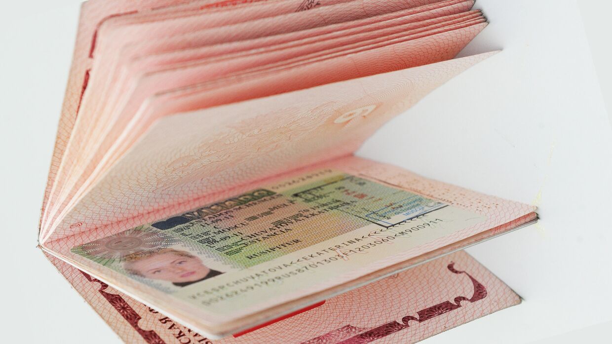 Испанская виза в паспорте гражданина РФ