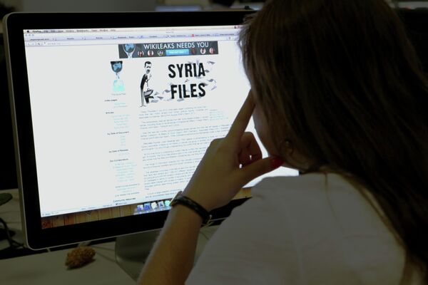 Пользватель читает cайт политических разоблачений WikiLeaks Пользватель читает cайт политических разоблачений WikiLeaks