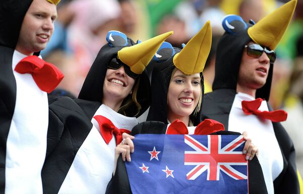 Фанаты из Новой Зеландии на Олимпийских играх 2012 в Лондоне