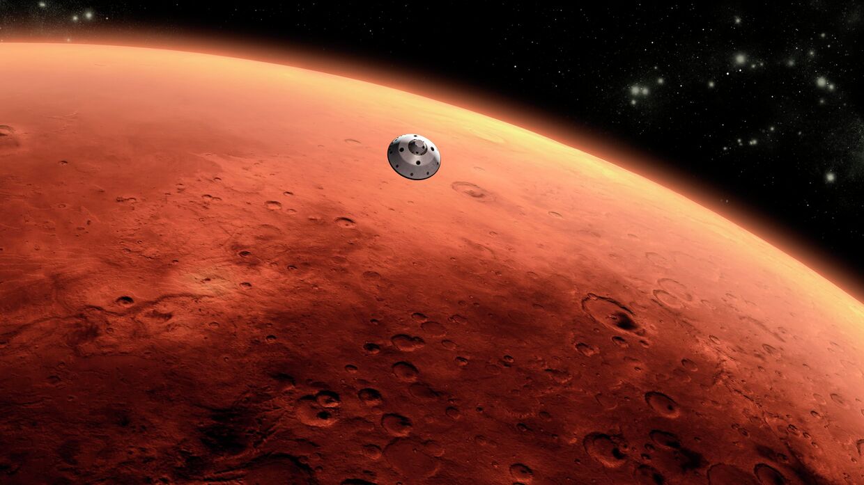 Curiosity в атмосферу Марса