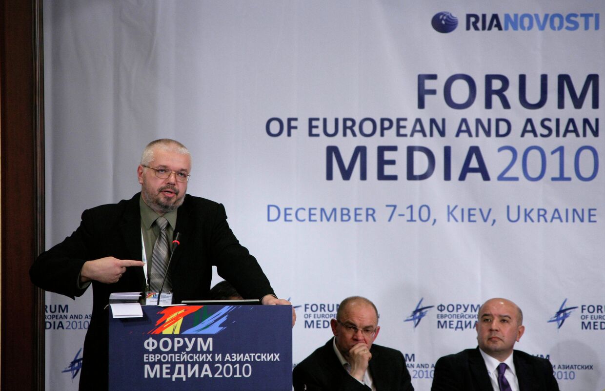 Председатель Союза журналистов Латвии Юрис Пайдерс