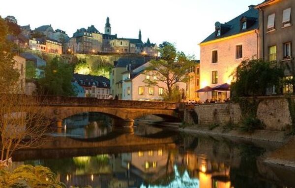 Вид на вечерний Люксембург