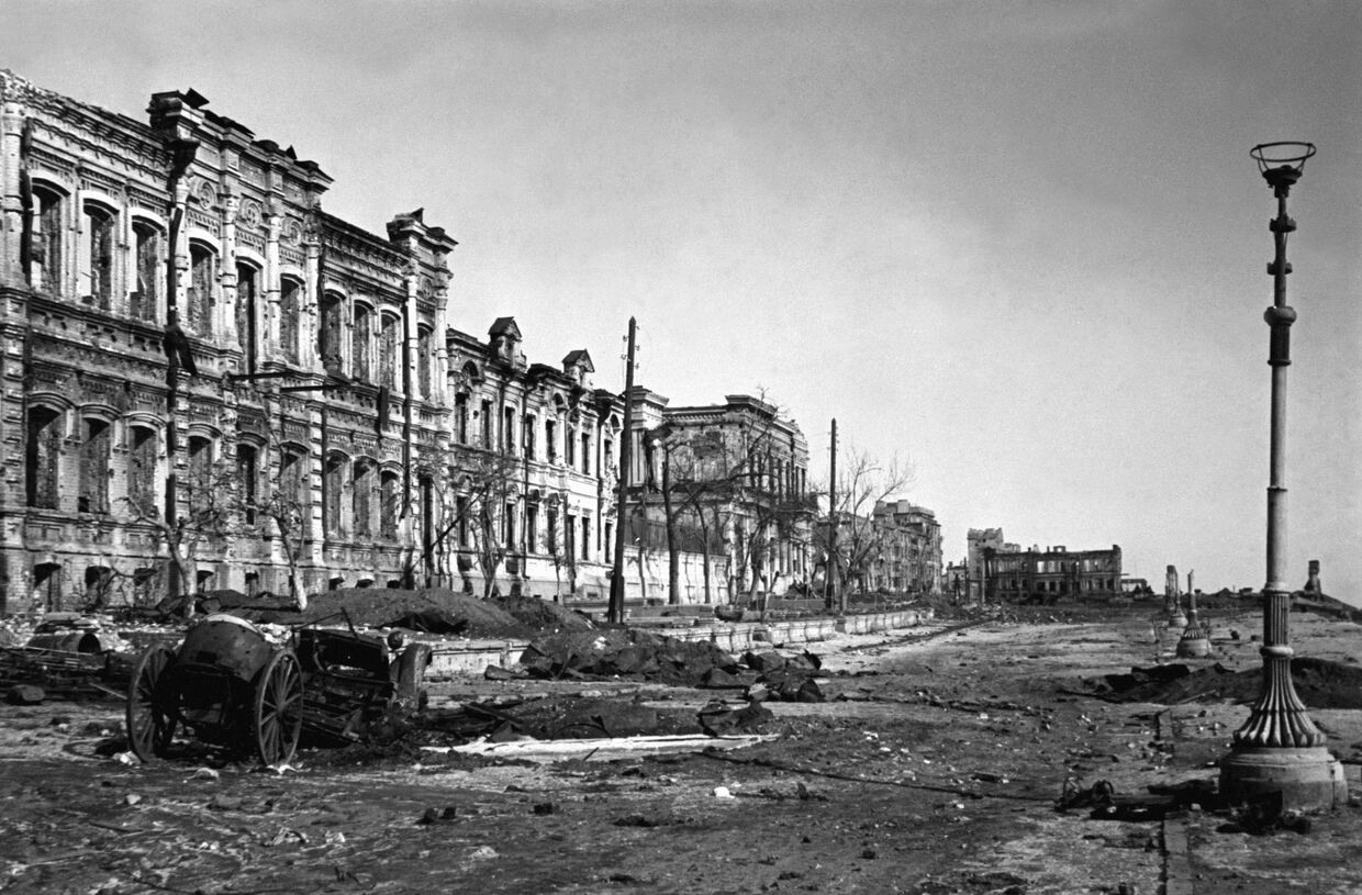 Разрушения в Сталинграде во время Великой Отечественной войны