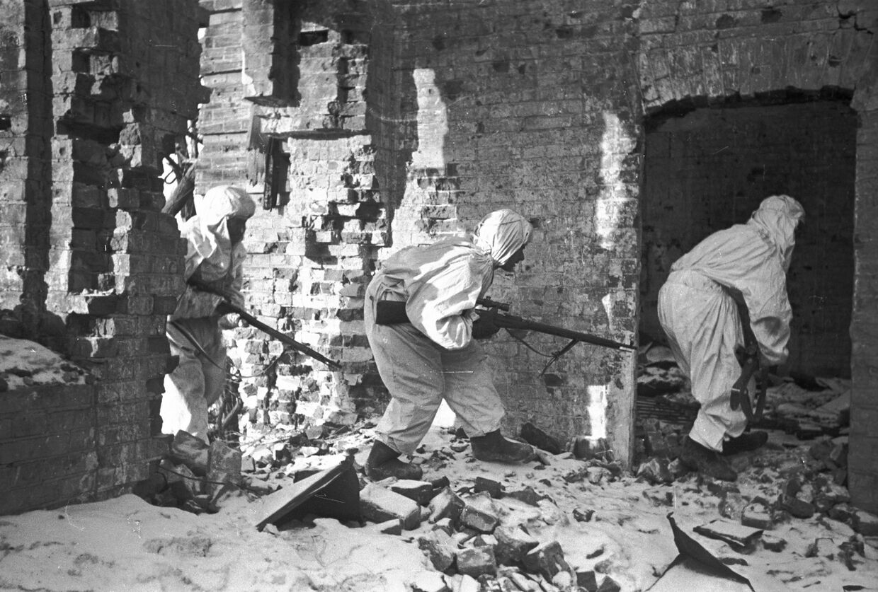 Снайперы во время Сталинградской битвы