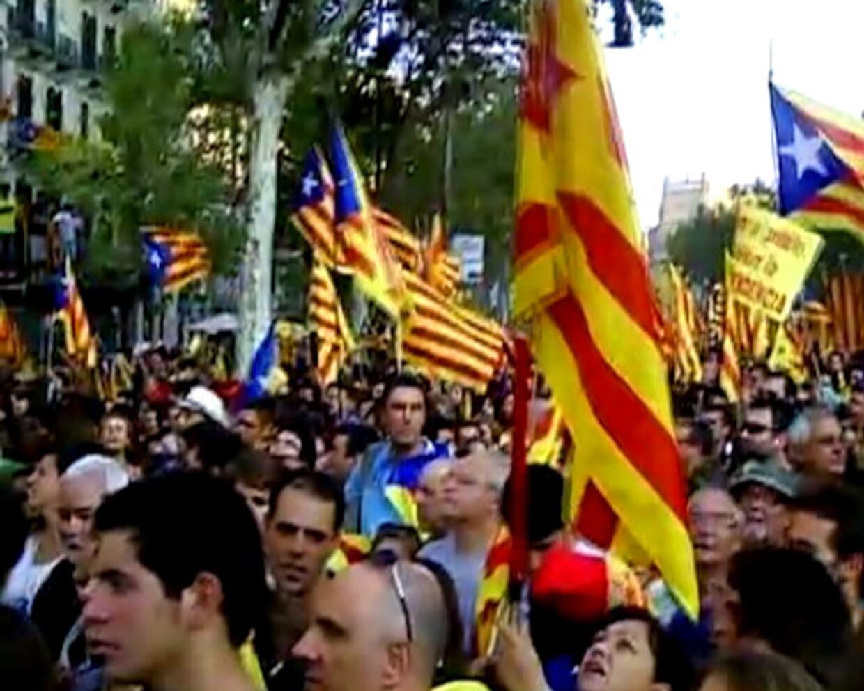 Демонстрация за независимость Каталонии