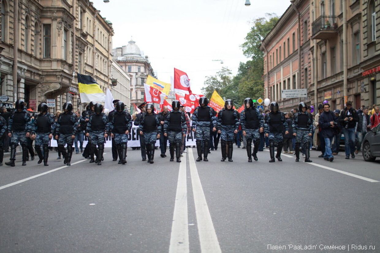 Марш миллионов шествие Петербург репортер