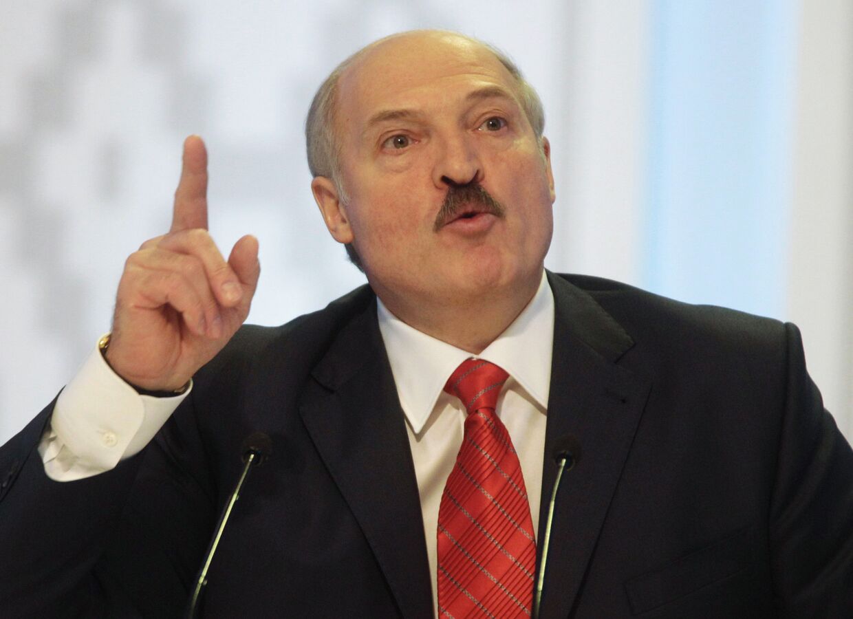 Первая после выборов пресс-конференция Александр Лукашенко. Архив