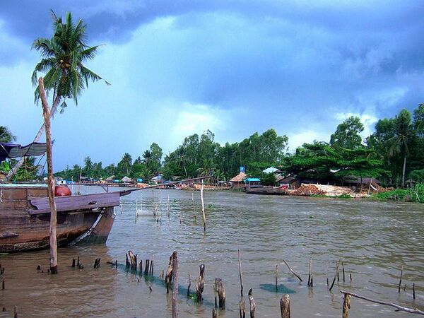 Меконг, самая большая река на Индокитайском полуострове