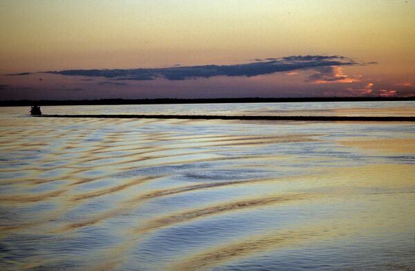 Закат на Енисее
