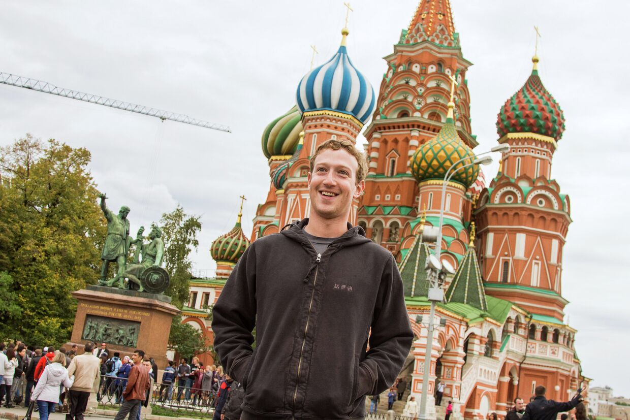 Основатель Facebook Марк Цукерберг прибыл в Москву