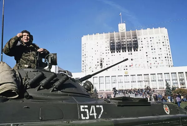 Во время штурма Белого дома