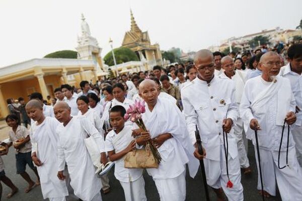 Похороны бывшего короля Камбоджи Нородома Сианука