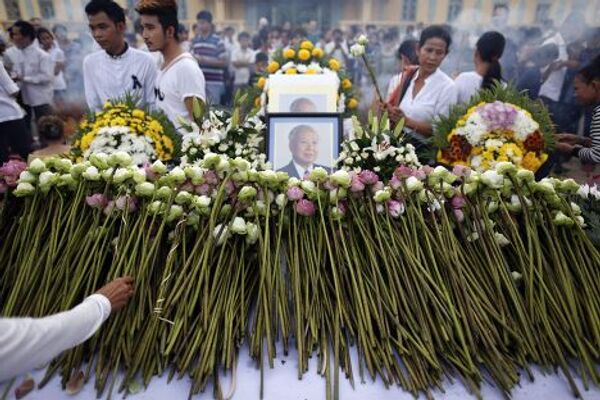 Похороны бывшего короля Камбоджи Нородома Сианука
