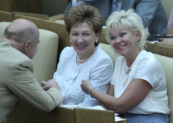 Галина Карелова и Татьяна Яковлева (слева направо)