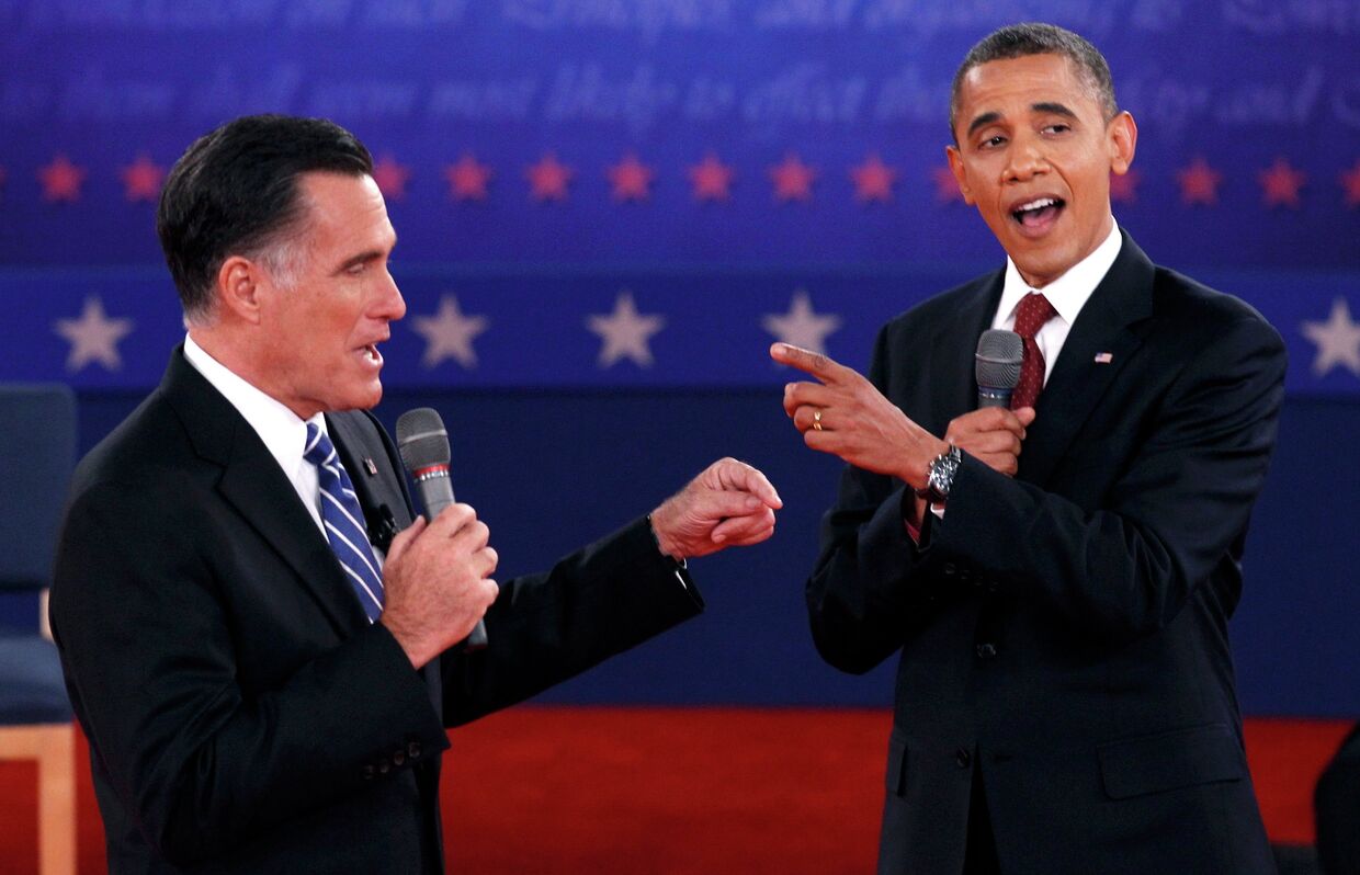 Вторые предвыборные дебаты Барака Обамы и Митта Ромни