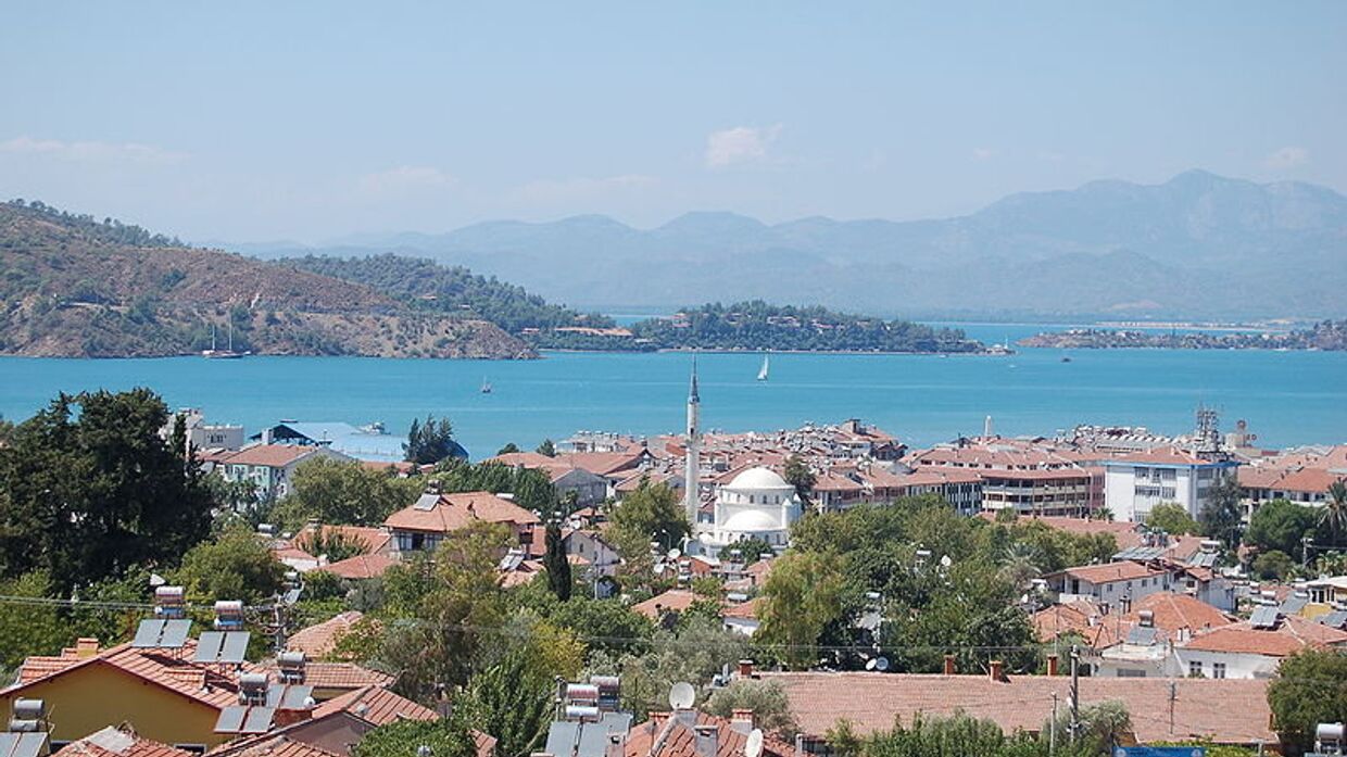 Город-курорт Фетхие в Турции