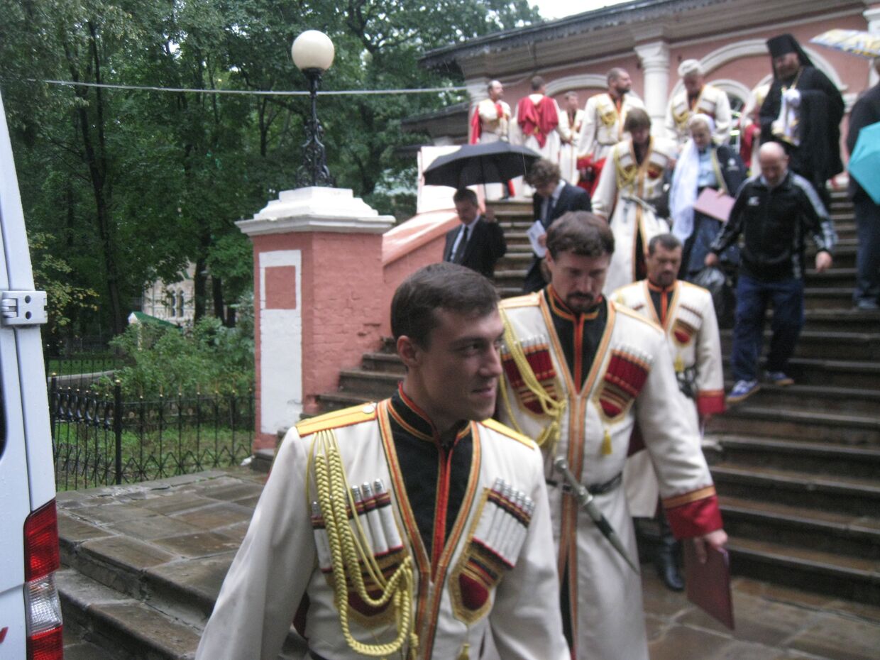 Первое празднование Дня Казачества в Донском монастыре в Москве