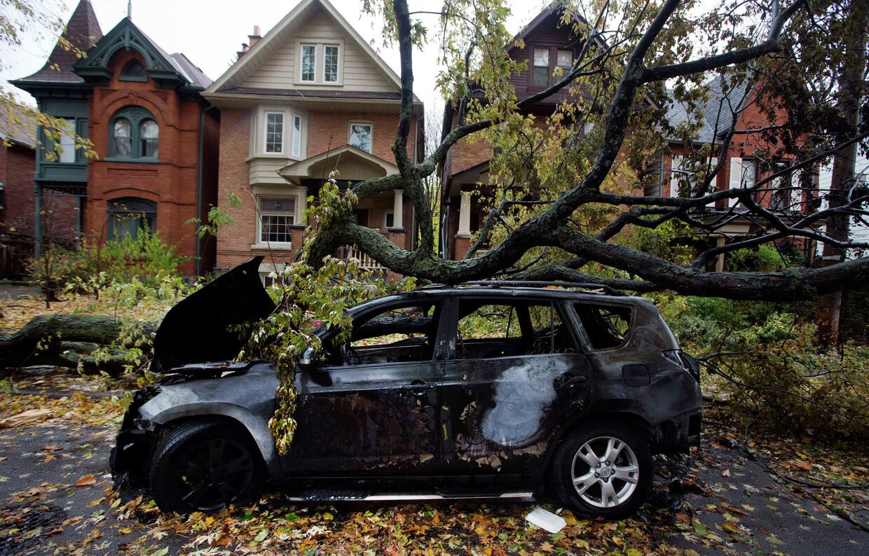 Последствия урагана «Сэнди» в Торонто, США