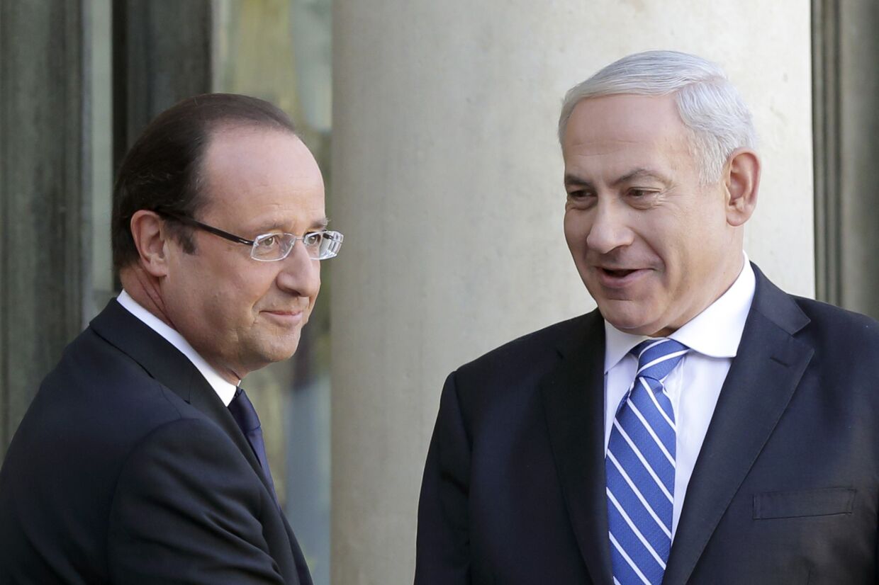 Франсуа Олланд и Беньямин Нетаньяху