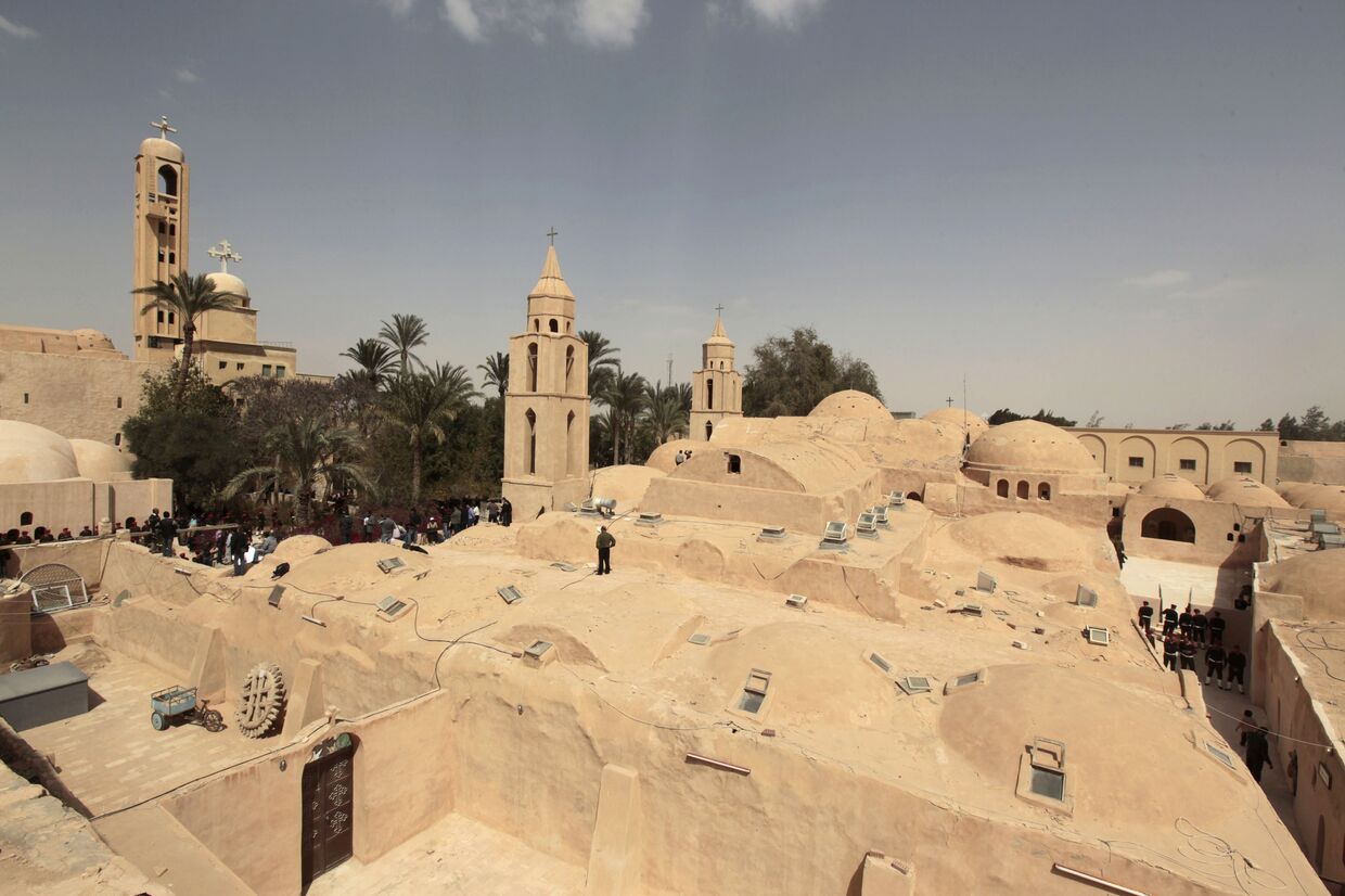 Монастырь преподобного Бишоя в Египте, где похоронен патриарх коптской церкви Шенуда III