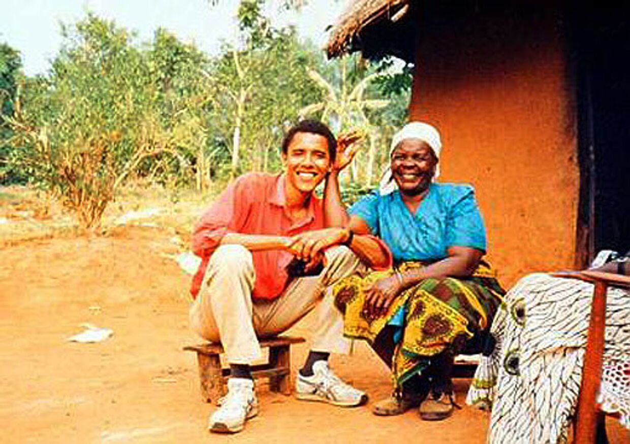 Барак Обама со своей бабушкой