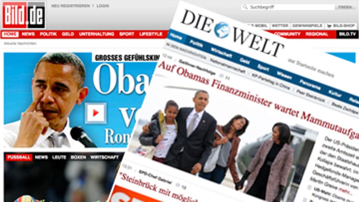 Газеты  «Welt» и «Bild»