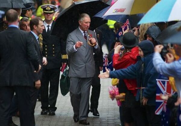 Принц Чарльз во время визита в Авcтралию