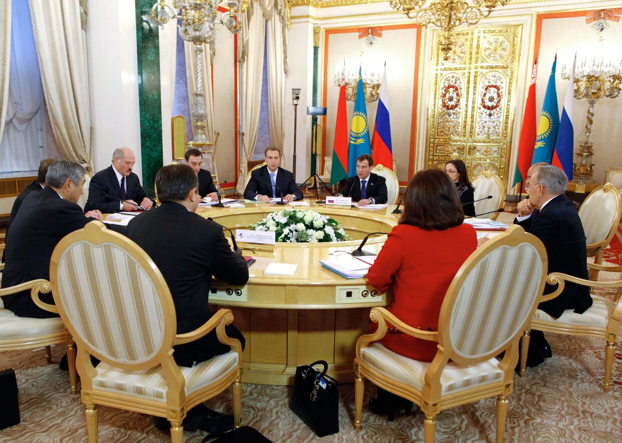 Заседание глав государств стран-участниц Таможенного союза