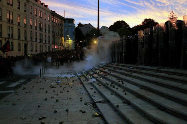 Погром в Лиссабоне во время всеобщей забастовки, Португалия
