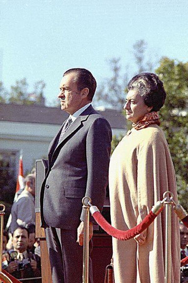 Ричард Никсон и Индира Ганди (1971 год)