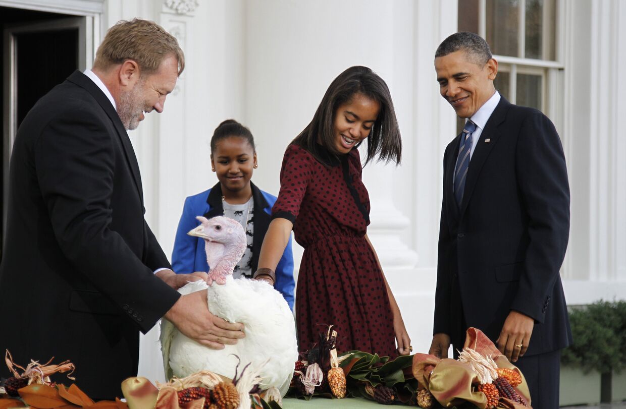 Обама по случаю Дня благодарения помиловал индеек