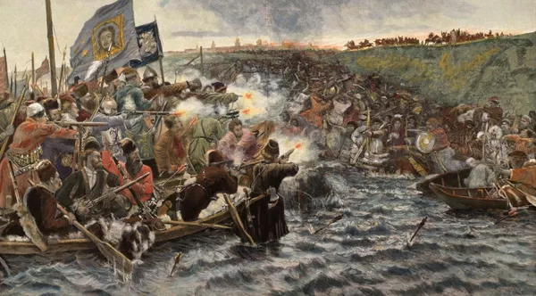 Картина Василия Сурикова «Покорение Сибири Ермаком», 1892 г.