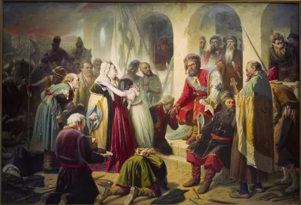 Картина Василия Перова «Суд Пугачева», 1979 г.