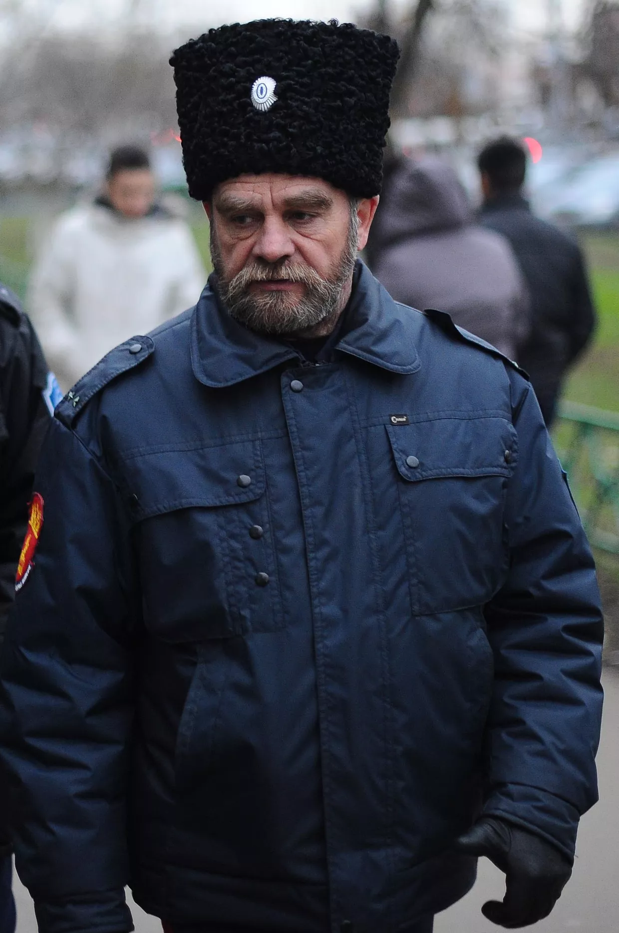 Участник казачьей дружины в Москве Участник казачьей дружины в Москве